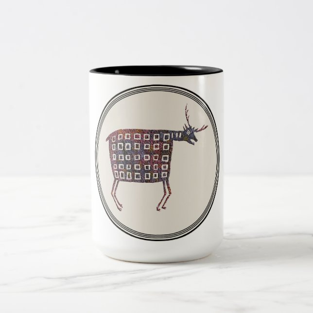Caneca De Café Em Dois Tons Mimbres Pottery Design (Centro)