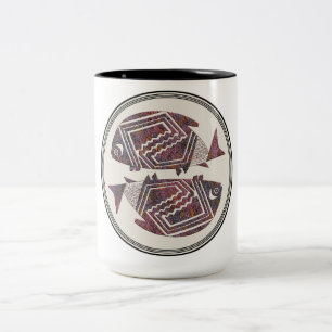 Caneca De Café Em Dois Tons Mimbres Pottery Design