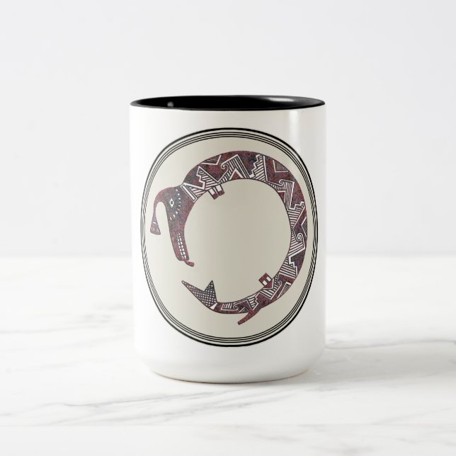 Caneca De Café Em Dois Tons Mimbres Pottery Design (Centro)