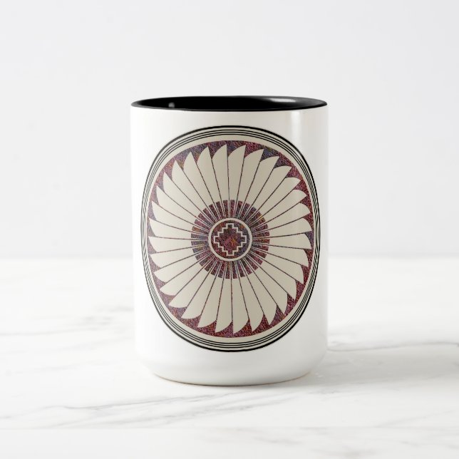 Caneca De Café Em Dois Tons Mimbres Pottery Design (Centro)