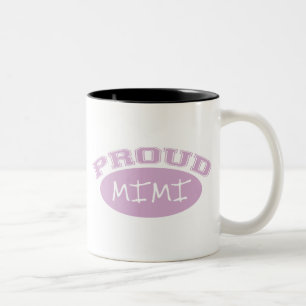 Caneca De Café Em Dois Tons Mimi orgulhoso (rosa)