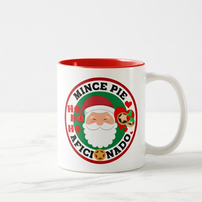 Caneca De Café Em Dois Tons Mince Pie Aficionado - Adivinha Quem? (Direita)