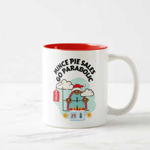 Caneca De Café Em Dois Tons Mince Pie Sales Go Parabolic