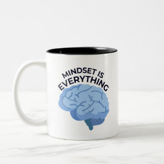 Caneca De Café Em Dois Tons Mindset Is Everything – Motivational Quote