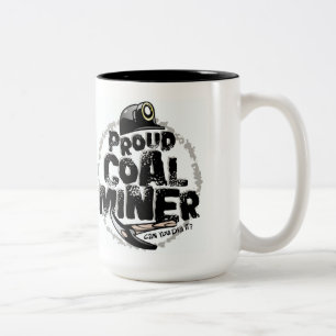 CANECA DE CAFÉ EM DOIS TONS MINEIRO DE CARVÃO ORGULHOSO