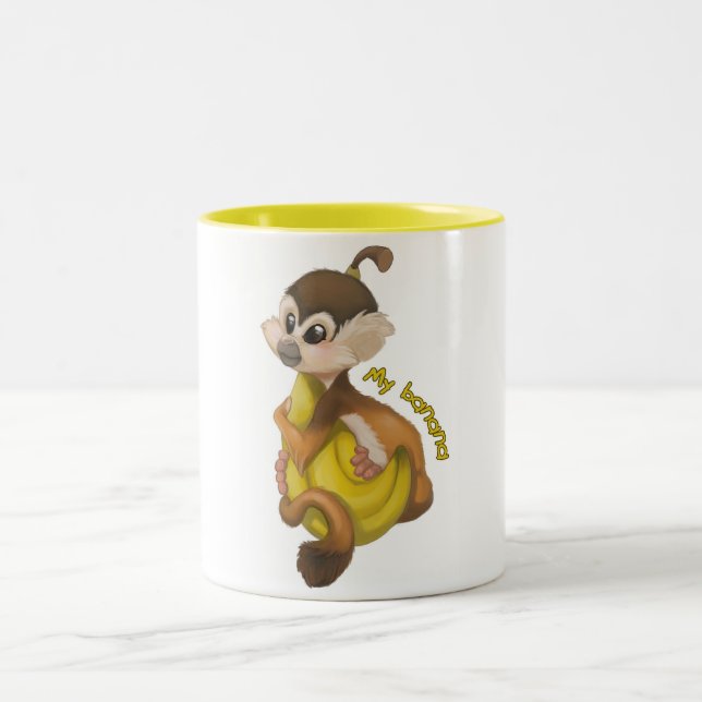 Caneca De Café Em Dois Tons Minha banana (Centro)