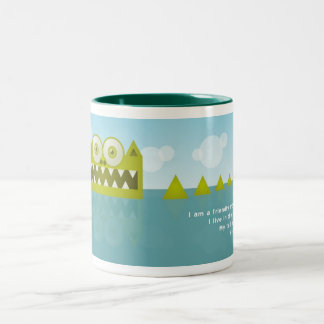 Caneca De Café Em Dois Tons Minha cauda é longa