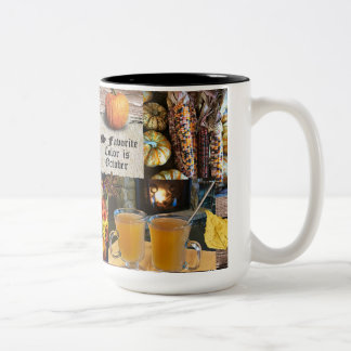 Caneca De Café Em Dois Tons Minha cor favorita é outubro Mug