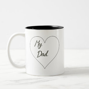 Caneca De Café Em Dois Tons Minha Cotação Motivacional do Pai