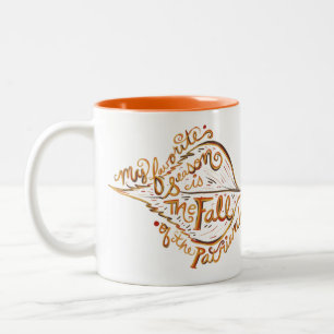 Caneca De Café Em Dois Tons Minha estação favorita é a queda do patriarcado