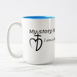Caneca De Café Em Dois Tons Minha história é simples