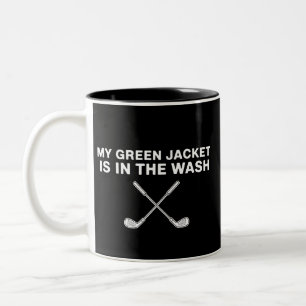 Caneca De Café Em Dois Tons Minha Jaqueta está na Lavanderia Amante do Golfe M
