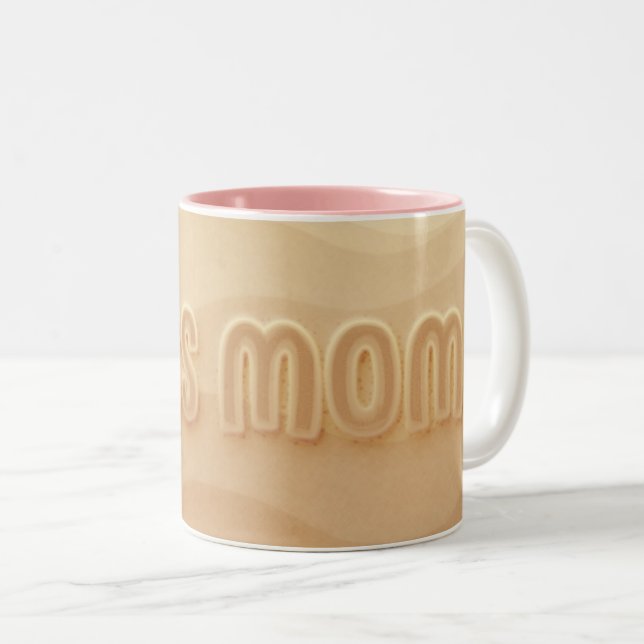 Caneca De Café Em Dois Tons Minha MÃE Como uma CHEFE (Frente Esquerda)
