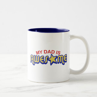Caneca De Café Em Dois Tons Minha Pai é incrível