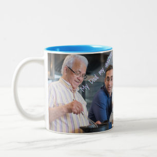 Caneca De Café Em Dois Tons Minha Pai, Minha Âncora