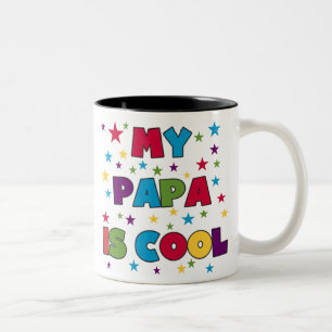 Caneca De Café Em Dois Tons Minha papá é legal