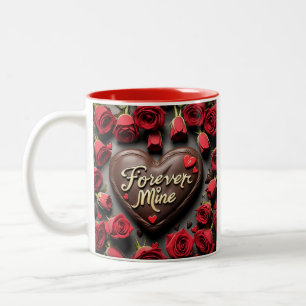 Caneca De Café Em Dois Tons Minhas Para Sempre