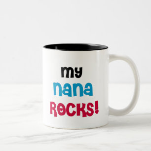 Caneca De Café Em Dois Tons Minhas rochas de Nana