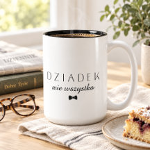 Minimalista Dziadek wie wszystko Polonês Vovô