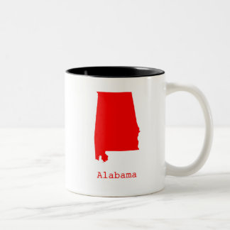 Caneca De Café Em Dois Tons Mínimo Alabama Estados Unidos