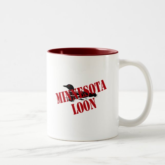 Caneca De Café Em Dois Tons Minnesota Loon (Direita)