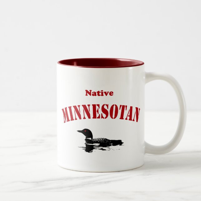 Caneca De Café Em Dois Tons Minnesotano nativo (Direita)