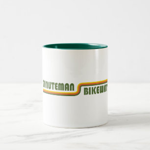 Caneca De Café Em Dois Tons Minuteman Bikeway Boston Massachusetts