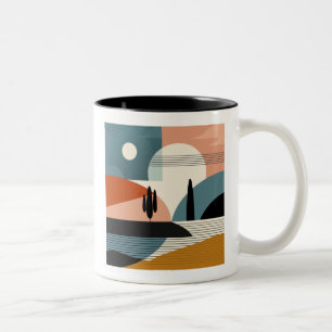 Caneca De Café Em Dois Tons Miragem no Deserto