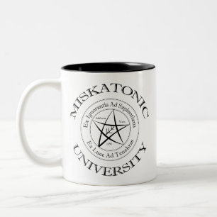 Caneca De Café Em Dois Tons Miskatonic Mug