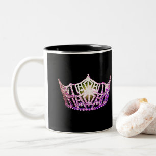 Caneca De Café Em Dois Tons Miss América estilo Orchid Crown Mug