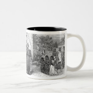 Caneca De Café Em Dois Tons Missão espanhola do Alamo