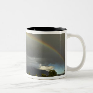 Caneca De Café Em Dois Tons Missão Histórica de St. Ignatius em St. Ignatius,