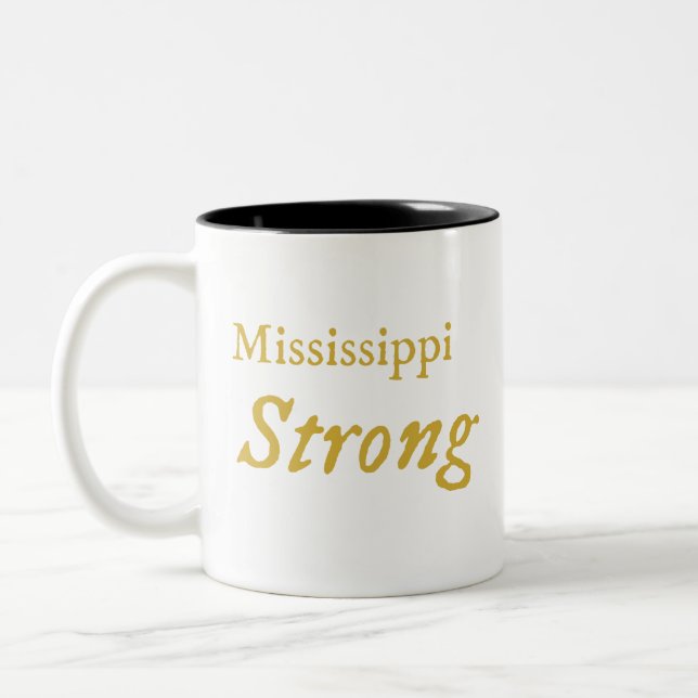 Caneca De Café Em Dois Tons Mississípi Strong Coffee Mug (Esquerda)