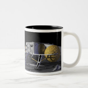 Caneca De Café Em Dois Tons Missões futuras 13 da exploração do espaço