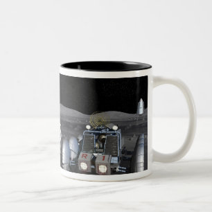Caneca De Café Em Dois Tons Missões futuras 3 da exploração do espaço