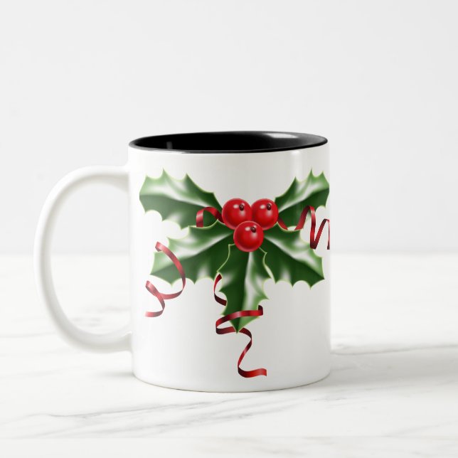 Caneca De Café Em Dois Tons Mistletoe (Esquerda)
