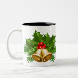 Caneca De Café Em Dois Tons Mistletoe Bells