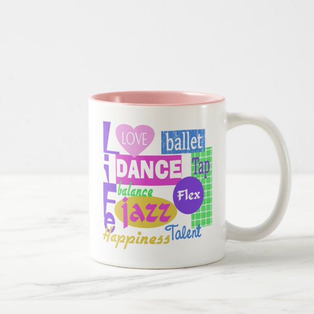 Caneca De Café Em Dois Tons Mistura de dança (Direita)