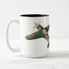 Caneca De Café Em Dois Tons Mitsubishi J2M3 Raiden
