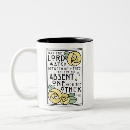 Caneca De Café Em Dois Tons Mizpah Blush | Rosa de Glasgow Amarelo