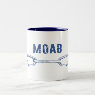 Caneca De Café Em Dois Tons Moab Utah Escalando QuickDrabing