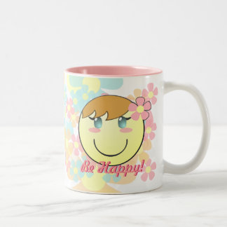 Caneca De Café Em Dois Tons Moça