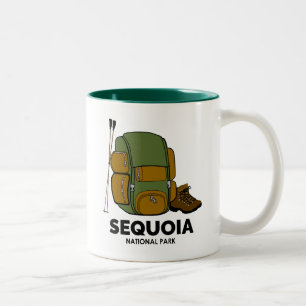 Caneca De Café Em Dois Tons Mochila do Parque Nacional Sequoia