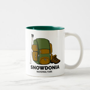 Caneca De Café Em Dois Tons Mochila do Parque Nacional Snowdonia