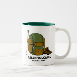 Caneca De Café Em Dois Tons Mochila do Parque Nacional Vulcânico Lassen