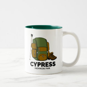 Caneca De Café Em Dois Tons Mochila do Parque Provincial Cypress
