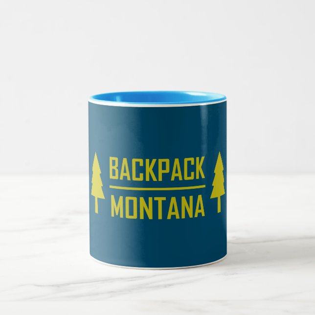 Caneca De Café Em Dois Tons Mochila Montana (Centro)