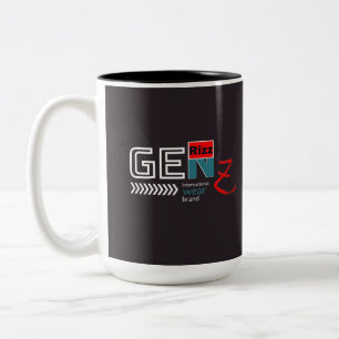 Caneca De Café Em Dois Tons Moda Urbana Tendência streetwear Rizz Geração Z