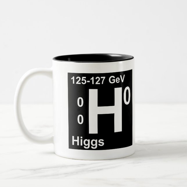 Caneca De Café Em Dois Tons Modelo padrão (Boson de Higgs) (Esquerda)