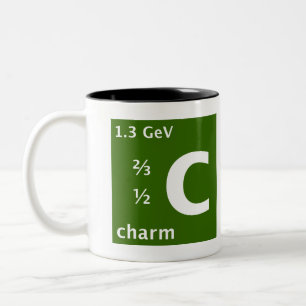 Caneca De Café Em Dois Tons Modelo padrão (quark de encanto)
